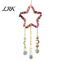 Charming Hanging Decoration Crystals Suncatcher, Star Sun Catcher with Prisms for Windows, Healing Crystal Ornaments Wind Chimes Decor Home, 50 cm 2