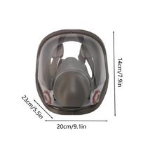 Dustproof Respirator Mask with Filter Reusable Face Shield for Spray Paint, Woodworking Construction Grinding Polishing Welding