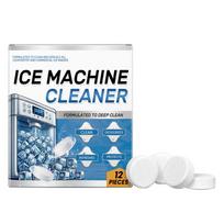 70pcs Ice Maker Cleaner Tablets Home gentle cleaning descaling and deodorizing care Appliance Accessory Ice Machine Cleaner A gray