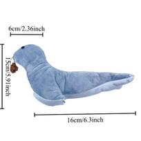 1Pcs Pet Supplies Plush Catnip Bionic Seal Cat Teaser Toy Gnawing Gall Fruit Grinding Teeth Cleaning Safety Material