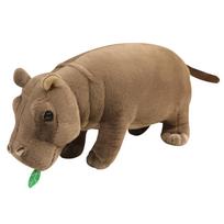 20/30cm Brown Hippo Standing Plush Toy Stuffed Simulation Animal Doll Like Real Plushie Man Gift 20cm
