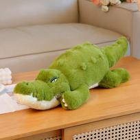 Simuliacinis Didelis Minkštas Krokodilo Pliušinis Žaislas Pūkuota Pilnai Kimšta Gyvūno Pagalvė Žalias Milžiniškas Aligatorius Sofa Pagalvėlė Vaikui Gimtadienio Dovana 70cm žalia