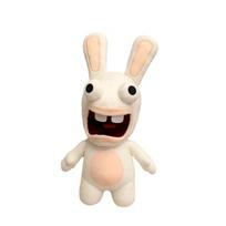 Kawai Triušio pliušinis žaislas Animacinių filmų personažai Pliušiniai žaislai Crazy Rabbit Kompanionas tipo lėlės Dekoras Šventinė dovana Vaikams 18cm beige