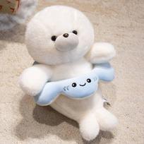 15/20/30cm Lcelandic Seal Plush Toy Cute Devil Fish Style Seal Doll Kawaii Animal Wearing A Cloak Toy Kid Birthday Gift 15cm