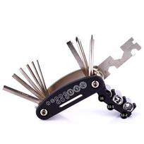 16-in-1 Portable Bike Multitool Outdoor Cycling Emergency Repair Maintenance Tools auksas