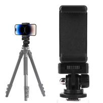 Universal Phone Tripod Mount with Cold Shoe Mount Smartphone Clip RotateAdjustable Clamp Holder for Canon Nikon Sony DSLR Camera China Mainland