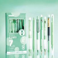 Korean ST Nib Press Gel Pen Black Ink 0.5mm Neutral Gel Pen Writing Smoothly Quick-Drying Ballpoint Pen Stationery