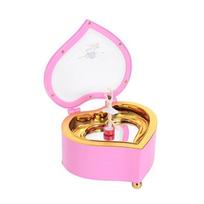 Qixi Heart-Shaped Rotating Ballet Music Box: Valentine's Day Gift for Children, Men, and Women