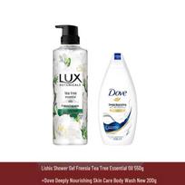 Lux Freesia & Tea Tree Oil Shower Gel Set
