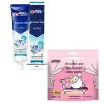 Crest 3D White Arctic Fresh Toothpaste & Tutu Cotton Overnight Pants Bundle