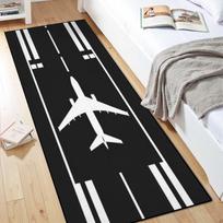 Oro uosto kilimo ir tūpimo tako koridoriaus kilimas Lėktuvo raštas Minkštas neslystantis grindų kilimėlis Aviacijos tema Vaikų kambario svetainės dekoravimo kilimas 40X120CM