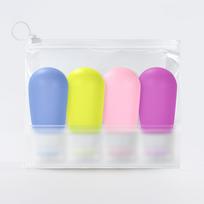 Travel Kit Hot Water Covers Dispenser Rubber Perfume Cases 250ml Squeeze Collapsible Silicone Bottle 0.3mm&89ml*4