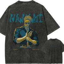 Kento Nanami T Shirt Jujutsu Kaisen Men Acid Wash Overtime Anime Graphic Streetwear Sorcerer 73 Vintage Bootleg Tee M