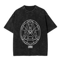 Vintage DJ Armin Van Buuren  TShirts for Men Crew Neck Cotton Washed T Shirt  Short Sleeve Tee Shirt Birthday Gift Clothing S