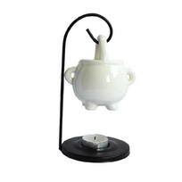 Ceramics Hanging Cauldron Essential Oil Burners Aromas Diffuser with Tealight Holder Stand for Aromatics Experience 1
