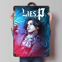 Lies of P Žaidimo Art Skardos Plakatas Individualus Sienų Menas Vintažiniai Metalo Ženklai Retro Skardos Plokštelė Miegamojo Dekoruoti Žaidimų Namui 20x30cm（7.8x11.8inch）