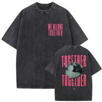 Vintage Washed Harry Styles Together Tour 2026 Graphic T Shirts Men Women Summer Fashion Oversized High Quality ONeck Tshirt L