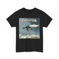 EVOLUTION Jet Pack Penguin Unisex Tee Shirt, Evolution Penguin Tee, Funny Animal T-Shirt, Novelty GifT-Shirt, Geeky Tee | Unisex Tee S