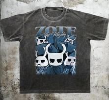 Hollow KnighT-Shirt, Graphic Anime Tee, Indie Game Gothic Shirt 2XL