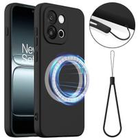 Compatible For OnePlus Nord CE6 5G / OnePlus Turbo 6 5G / OnePlus Nord 6 5G Magnetic Case Anti-Drop Liquid Silicone Phone Cover w juoda
