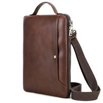 Genuine Leather Laptop Bag For MacBook Pro 14.2 Multi-Functional Crossbody Handheld ruda