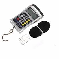 ABS Electronic Fish Hook Scale Silver Luggage Weighing Scale  Luggage Weighting
