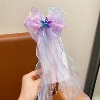Mermaid Bow Forehead Chain & Tassel Ear Cuff: Cute Girls' Princess Headdress