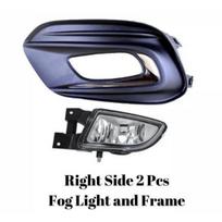 Rūko žibintas ir rėmas Fiat Egea Dodge Neon priedų rinkinys kairysis dešinysis 735649286 735649286 51775550 51775551 Aukšta kokybė Right Fog+Frame.