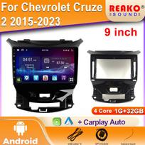 Chevrolet Cruze 2 2015-2023 2 Din Ekrano Carplay Android Automobilinis Radijas Multimedijos Vaizdo Grotuvas Navigacija GPS Pagrindinis Įrenginys Stereo 4 core 1GB+32GB carplay