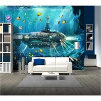 3d tapetai Povandeninis pasaulis Televizoriaus fono sienos popieriaus apdaila Tapyba Tapetai 200 cm(W) x 140 cm(H)
