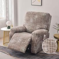4 dalių atlenkiama kėdė, tampri kėdės užvalkalas atlenkiamai kėdei, užvalkalas svetainės atlenkiamai kėdei, apsauga su kišene 1 Seater
