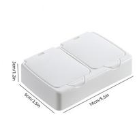 Mini Desktop Pop-up Storage Box Dust Proof Cotton Swabs Makeup Organizer Case Small Things Holder