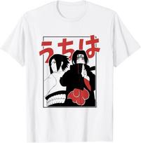 Naruto Shippuden Itachi ir Sasuke Rėmo Marškinėliai 3XL