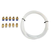 PTFE vamzdelis su PC4 M6 KJH04 M6 pneumatiniais jungikliais 1,75 mm gijų PLA ABS 3D spausdintuvui