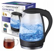 Elektrinis virdulys, belaidis, stiklinis, su apšvietimu, 2200 W, 1,7 l