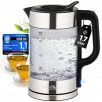 Stiklinis elektrinis virdulys 1,7 l ProfiCook PC-WKS, be BPA, nerūdijančio plieno
