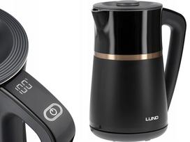 Elektrinis virdulys LUND 2200 W, 1,7 l, juodas, su reguliuojama temperatūra 40–100°