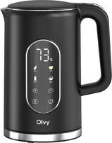 Elektrinis virdulys OLVY, juodas, 1,7 l, 2200 W, su temperatūros reguliavimu