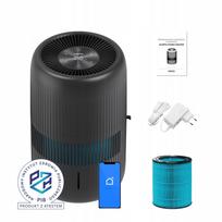 Oro drėkintuvas Klarta HUMEA GRANDE, juodas, su LED, 80 m², 600 ml/val., PZH