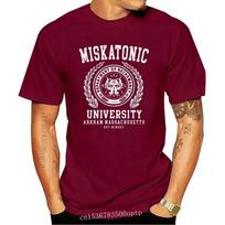 Naujas Cthulhu ir Lovecraft Miskatonic universiteto marškinėliai vyrams Call Of Cthulhu Necronomicon Juokingi marškinėliai Apvalia kaklo iškirpte Medvilniniai viršutiniai drabužiai T marškinėliai#Spalva(4) S juoda