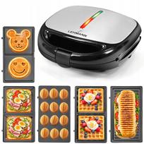 Sumuštinių ir vaflių keptuvė 5 viename, elektrinė, Panini Grill