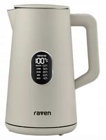 Elektrinis virdulys RAVEN EC024S, 1,5 l, 1800 W, su temperatūros reguliavimu, pilkas