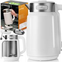 Elektrinis virdulys 2200W, 2,0 l, baltas, tylus, nerūdijančio plieno