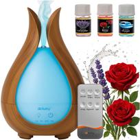 Oro drėkintuvas, ultragarsinis aromato difuzorius su LED ir nuotoliniu valdymu