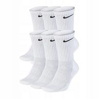 Sportinės kojinės NIKE, balta, 6 poros, 42–46 dydis