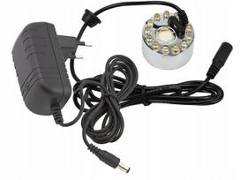 Garų generatorius ir drėkintuvas su RGB LED jonizatoriumi, 2in1 rinkinys, su maitinimo šaltiniu
