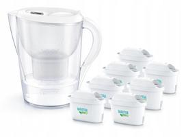 Filtruojantis ąsotis BRITA Marella XL, baltas, su 7 MAXTRA Pure Performance filtrais