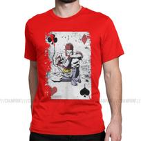 HXH Hisoka Playing Card Men's T Shirts Awesome Tees Short Sleeve Round Collar T-Shirt Cotton Gift Idea Tops S