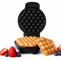 Vaflių keptuvė BUBBLE WAFFLE, 850 W, traškiems burbuliniams vafliams
