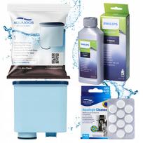 Kavos aparatas Philips Saeco: AL-Clean filtras, valymo tabletės, nukalkinimo skystis 250 ml